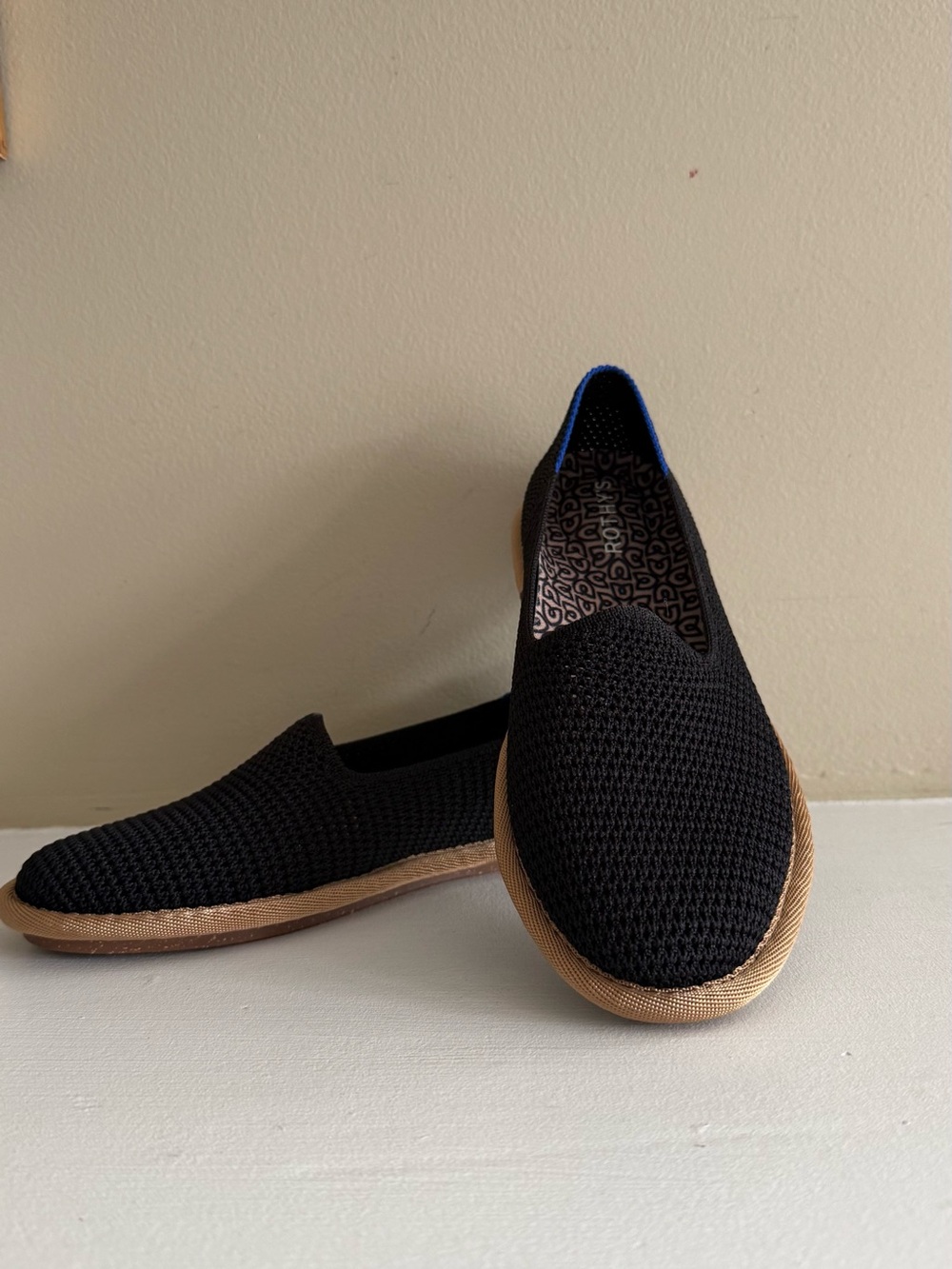 New In Box Rothy’s Cruiser Loafer In Black Raffia Knit Size 5 - Picture 6 of 12